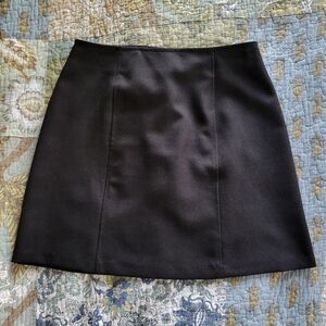 Wrapper | 90s Vintage Classic Black Mini Skirt